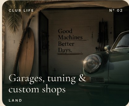 Club Life Nº 02 — Garages, tuning & custom shops — LAND