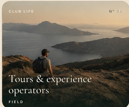 Club Life Nº 08 — Tours & experience operators — FIELD